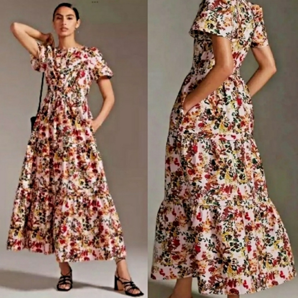 Anthropologie Pink Somerset Dress - EUC